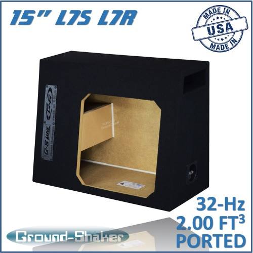 Regular Cab Trucks Black 15" Single Ported Solobaric Subwoofer Box