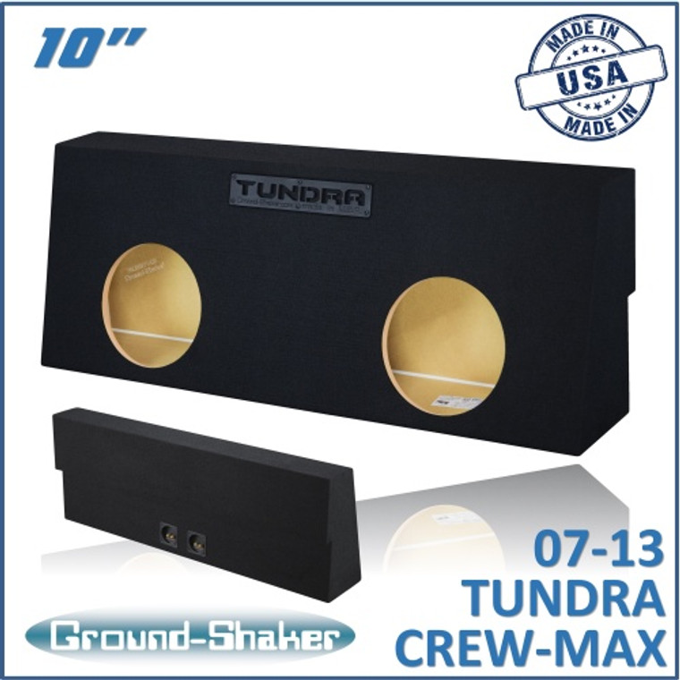 black 10" dual sealed sub box, fits 07-13 toyota tundra crew-max black 10" dual sealed sub box, fits 07-13 toyota tundra crew-max