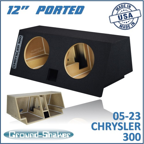 05-23 Chrysler 300 Black 12" Dual Ported Subwoofer Box