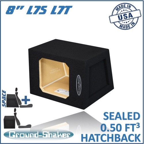 Ground Shaker GS-KK18B Black 8" Single Sealed Hatchback Sub Boxs