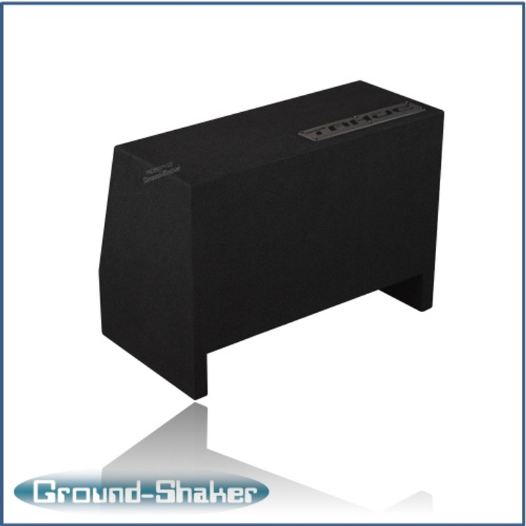 black 10" single sealed sub box, fits 95-24 chevy tahoe (w/3rd row seat)