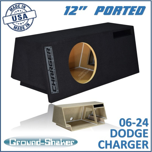 06-24 Dodge Charger Black 12" Single Ported Subwoofer Box