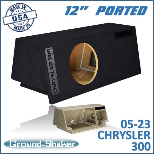 05-23 Chrysler 300 Black 12" Single Ported Subwoofer Box