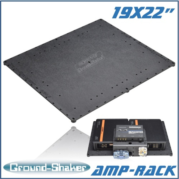 black 19” x 22” amp-rack