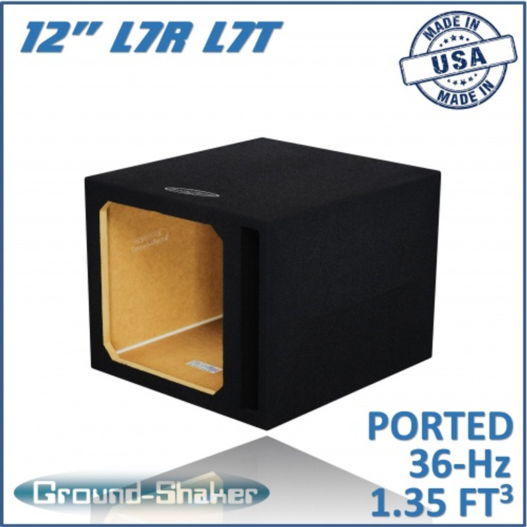 black 12" single ported solobaric sub box black 12" single ported solobaric sub box