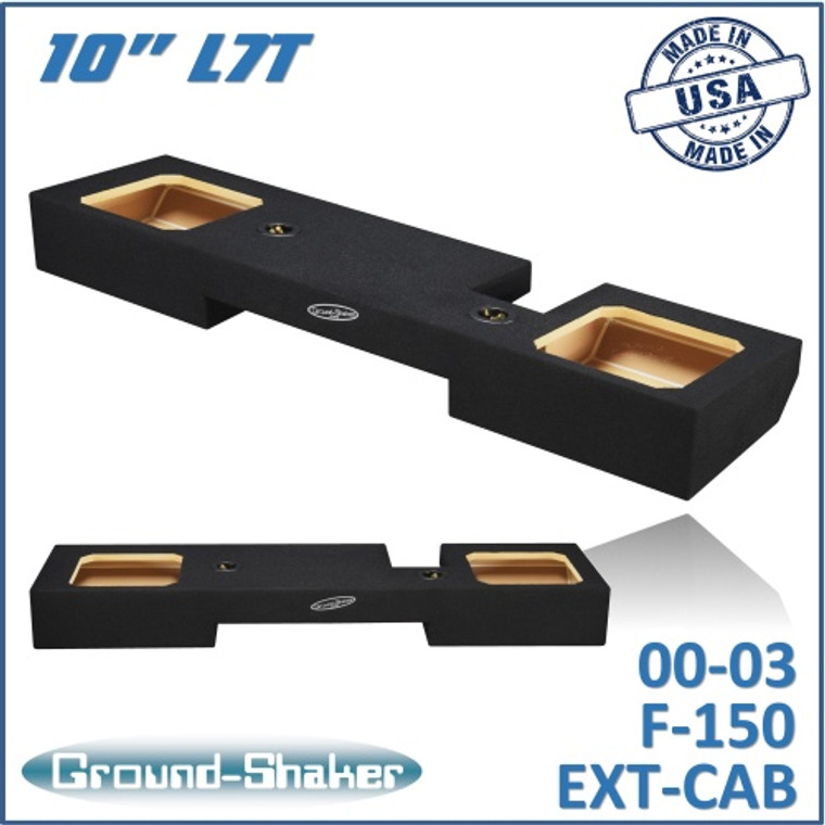 black 10" dual sealed l7t sub box, fits 00-03 ford f-150 ext-cab black 10" dual sealed l7t sub box, fits 00-03 ford f-150 ext-cab