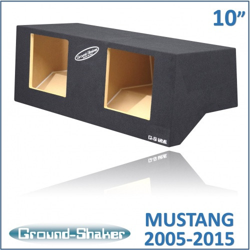 Ford Mustang Coupe 2005-2015 Black 10" Dual Sealed Subwoofer Box