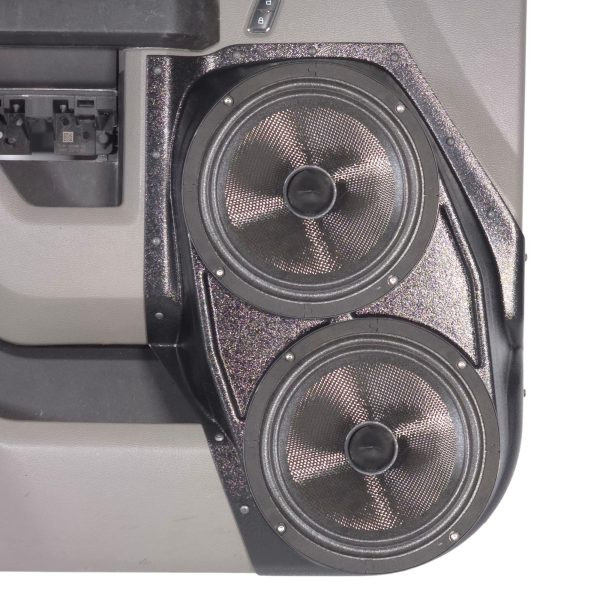 Custom Speaker Pods Dual 8″ Front Door Speaker Pods for the 2015-2020 Ford F-150, 2017-2022 F-250 & 2017-2022 F-350