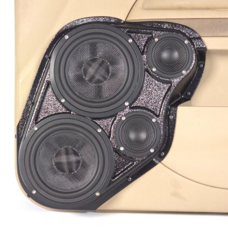 Dual 6.5″ + Dual 3.5″ Lower Front Door Speaker Pods for the 2006-2011 Chevrolet HHR