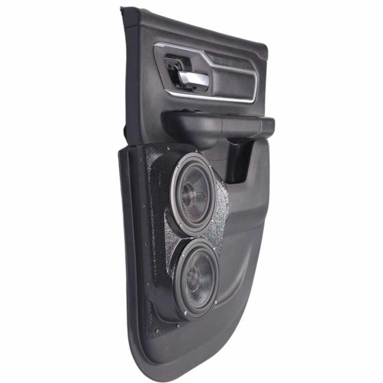 Dual 6.5″ Upper Rear Door Speaker Pods for the 2019-2025 Dodge Ram Extended Cab