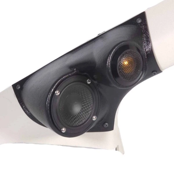 Custom Speaker Pods 3.5″ + 2″ Lower A-Pillar Speaker Pods for the 2014-2018 Jeep Cherokee