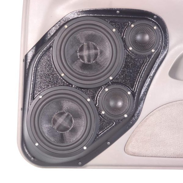 Custom Speaker Pods Dual 6.5″ + Dual 3.5″ Front Door Speaker Pods for the 2004-2006 Toyota Tundra, 2001-2007 Sequoia