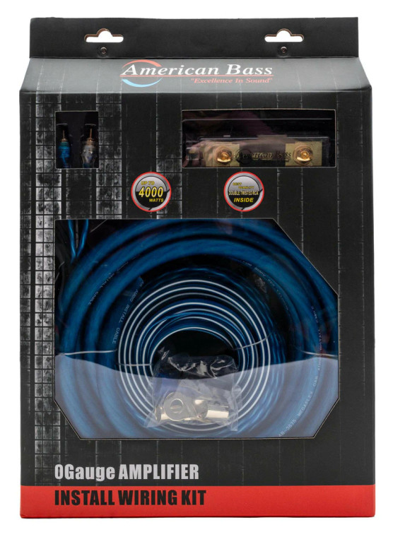 american bass 0 gauge amp kit