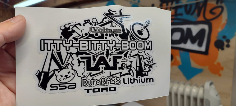 Itty Bitty Boom 6-Inch IBB Decal
