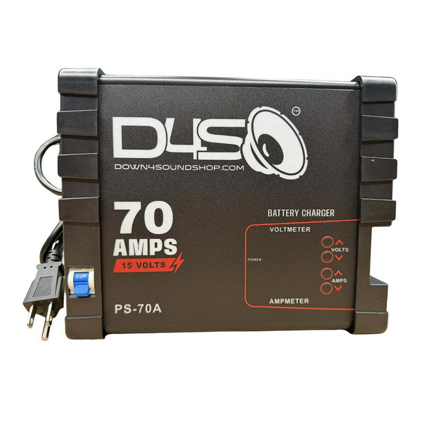 Down4Sound 70A SMART POWER SUPPLY - 12V CAR AUDIO POWER SUPPLY & BATTERY CHARGER (13.8V - 15V OUTPUT)