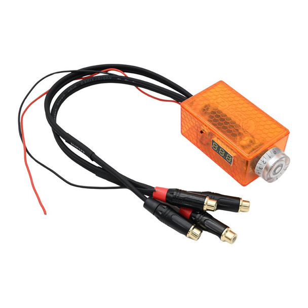 Down4Sound LED BASS KNOB WITH VOLT METER - ORANGE