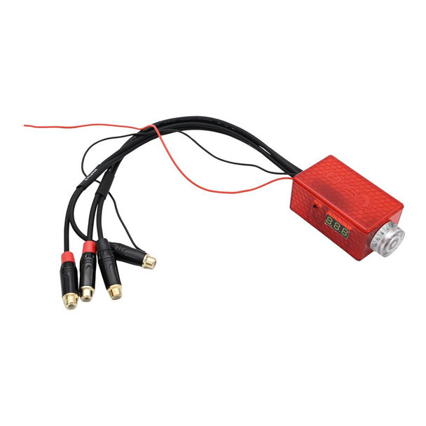 Down4Sound LED BASS KNOB WITH VOLT METER - RED