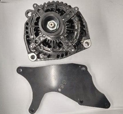AutoTech Engineering Dual High Output Alternator Bracket Combo-Compatible for GM 2000-2013 (Comes with Bracket & 1-370 Amp Alternator)