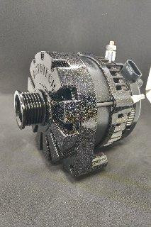 AutoTech Engineering 1996-2019 GM Truck Billet Case 400amp High Output Alternator-Black Metallic