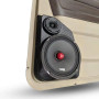 Single 8″ and Single 3.5″ Speaker Pods for the Rear Door of a 09-18 Dodge Ram-Dodge Ram Extended Cab Manual Window