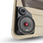 Single 8″ and Single Tweeter Speaker Pods for the Rear Door of a 09-18 Dodge Ram-Dodge Ram Extended Cab Manual Window