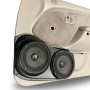 Dual 6.5″ Speaker Pods for the Front Door of a 01-04 Toyota Tacoma Both Manual and Electric Windows