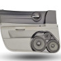 Single 8″ and Single 6.5″ and Single 3.5″ Speaker Pods for the Front Door of a 06-07 Dodge Charger-Dodge Magnum