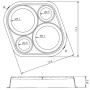 Custom Speaker Pods Brand – Dual 6.5″ and Dual 3.5″ Universal Flat Speaker Pods for any flat mounting location