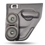 Flangeless Dual 6.5″ Speaker Pods for the Rear Door of a 18-24 Jeep Wrangler-Jeep Gladiator 4 Door