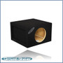 black 8" single sealed large sub box
