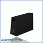 black 8" single ported solo-baric sub box, fits regular cab trucks