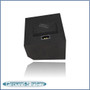 black 8" single sealed sub box, fits 09-24 ford f-150 crew-cab