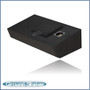 black 8" single sealed sub box, fits 09-24 ford f-150 crew-cab