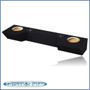 black 8" dual sealed sub box, fits 19-24 dodge ram quad-cab
