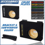 black 8" single slim ported solo-baric sub box