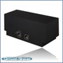 black 10" dual sealed sub box, fits 16-24 chevy camaro