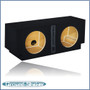 black 10" dual sealed sub box, fits 16-24 chevy camaro