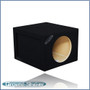 black 10" single sealed large sub box