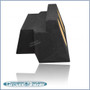 black 12" dual sealed sub box, fits nissan 350z coupe 2003-2008