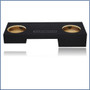 black 10" dual sealed sub box, fits 22-24 toyota tundra crew-max (non-hybrid)