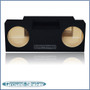 black 12" dual sealed sub box, fits 82-92 chevy camaro