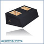 black 10" dual sealed solobaric sub box, fits 82-04 ford mustang coupe