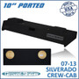 black 10" dual ported sub box, fits 07-13 chevy silverado crew-cab