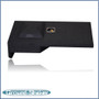 black 12" single sealed sub box, fits 07-18 gmc sierra extended cab