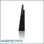 black 12" triple sealed sub box, fits 05-23 toyota tacoma double-cab
