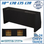 black 10" dual sealed solobaric sub box, fits 95-24 chevy tahoe (w/3rd row seat)