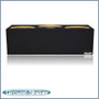 black 12" triple sealed sub box, fits 82-04 ford mustang coupe