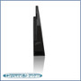 black 8" single ported sub box, fits 05-23 toyota tacoma double-cab