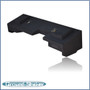 black 8" dual ported sub box, fits 07-18 chevy silverado extended cab
