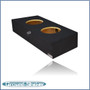 black 10" dual sealed subs box, fits 82-04 ford mustang coupe